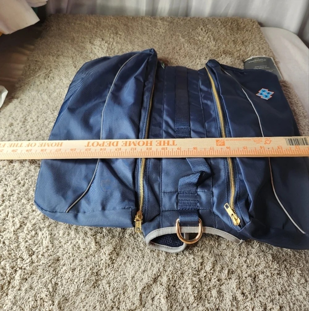 Dog Backpack Harness - Dark Blue - The Cuddle Collab